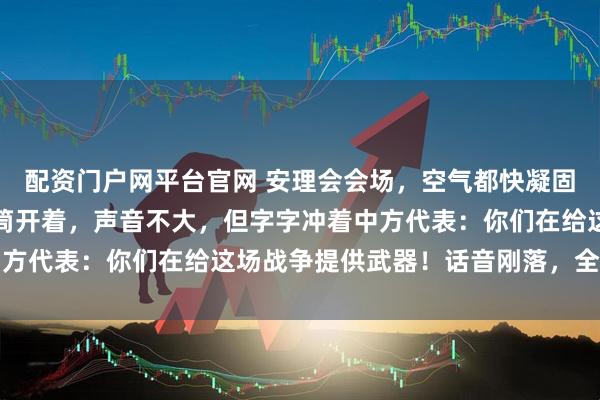配资门户网平台官网 安理会会场，空气都快凝固了！美国代表发难，话筒开着，声音不大，但字字冲着中方代表：你们在给这场战争提供武器！话音刚落，全场寂静